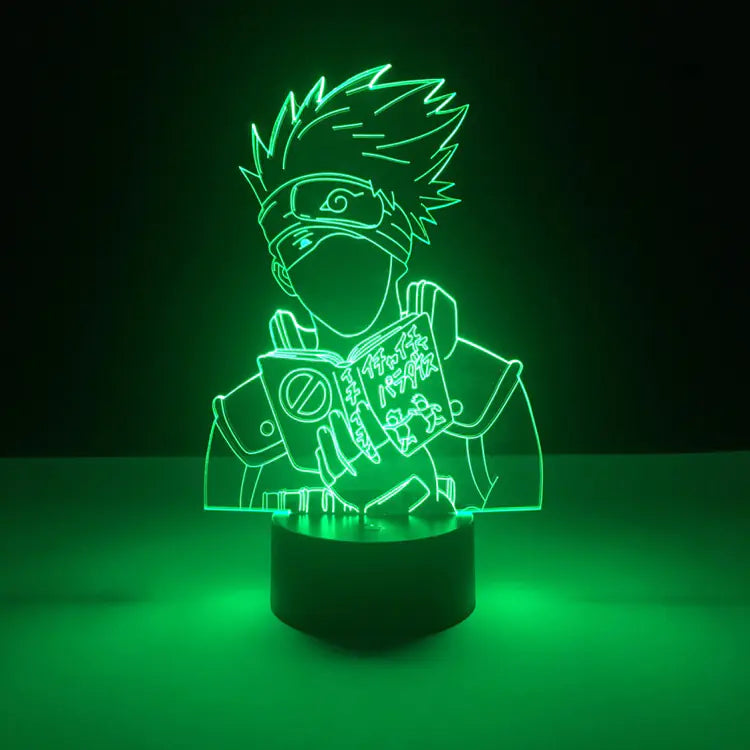 Lampara Acrilica 3D Naruto Kakashi