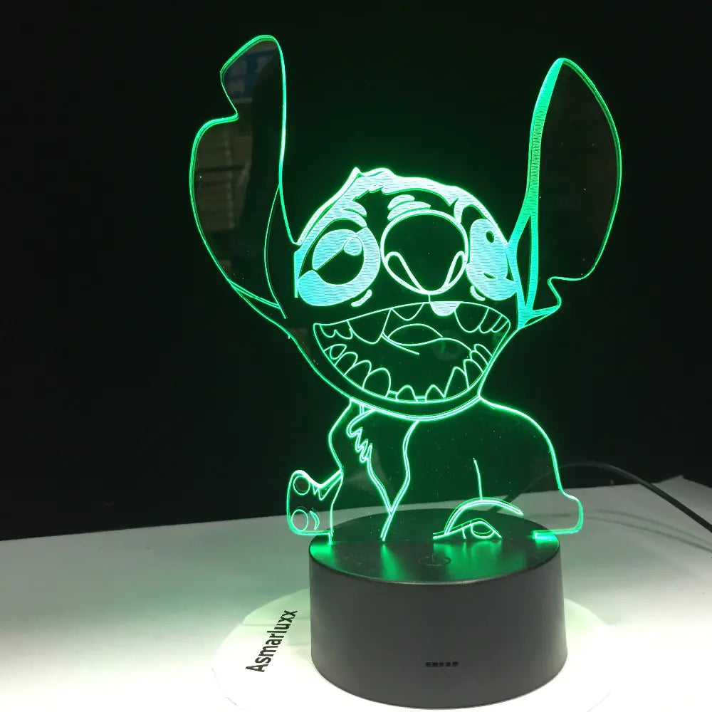 Lampara acrilica Stich Salvaje