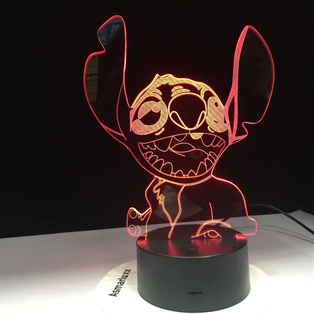 Lampara acrilica Stich Salvaje