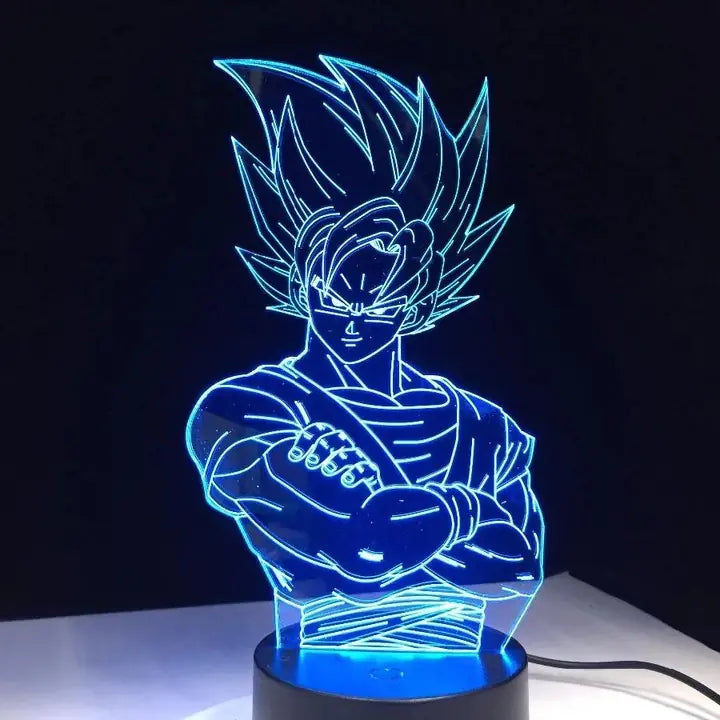 Lampara Acrilica De Goku SSj2