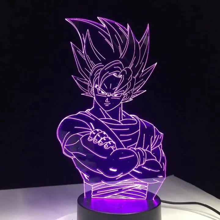 Lampara Acrilica De Goku SSj2