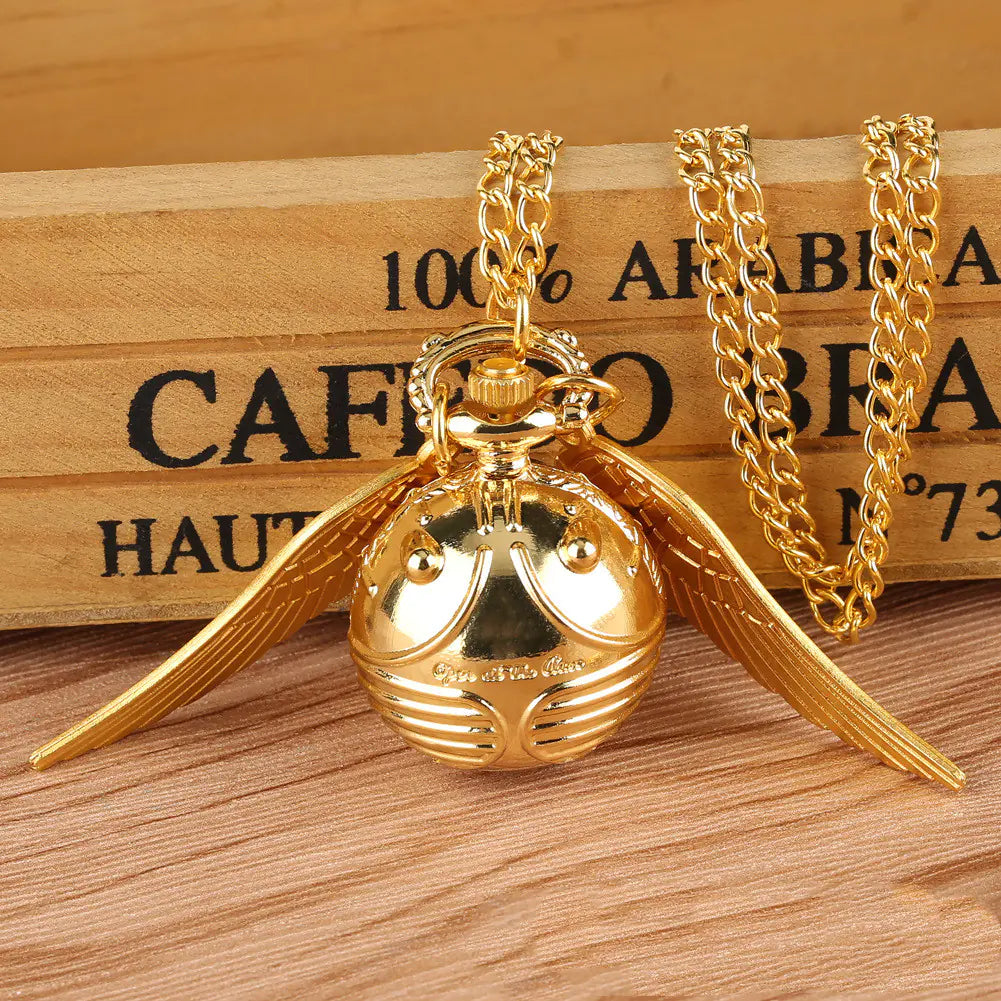 Harry Potter Reloj de Bolsillo Snitch Dorada