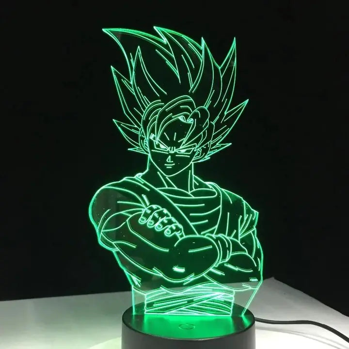 Lampara Acrilica De Goku SSj2