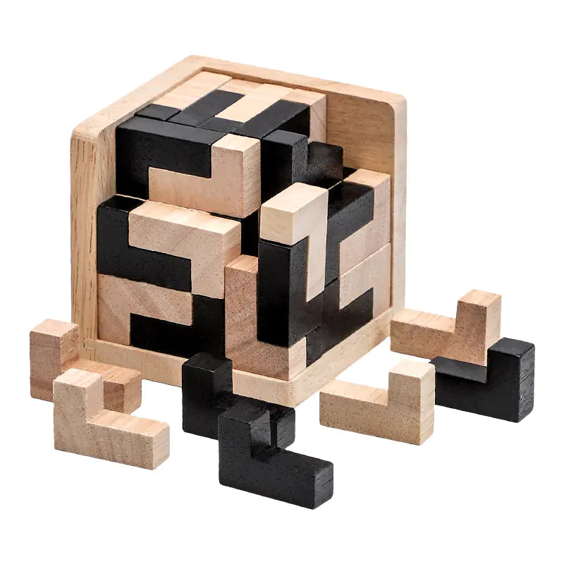 Juguete de Rompecabezas Cubo de Madera 3D