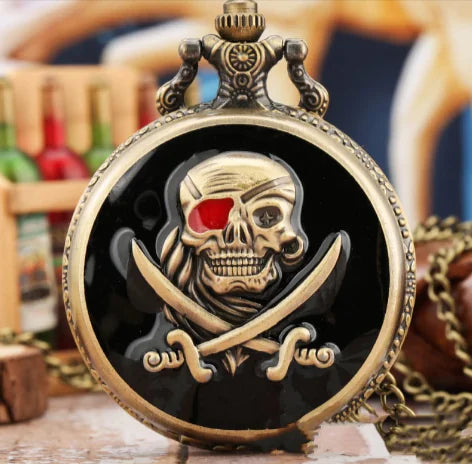 Reloj de Bolsillo Piratas Del Caribe