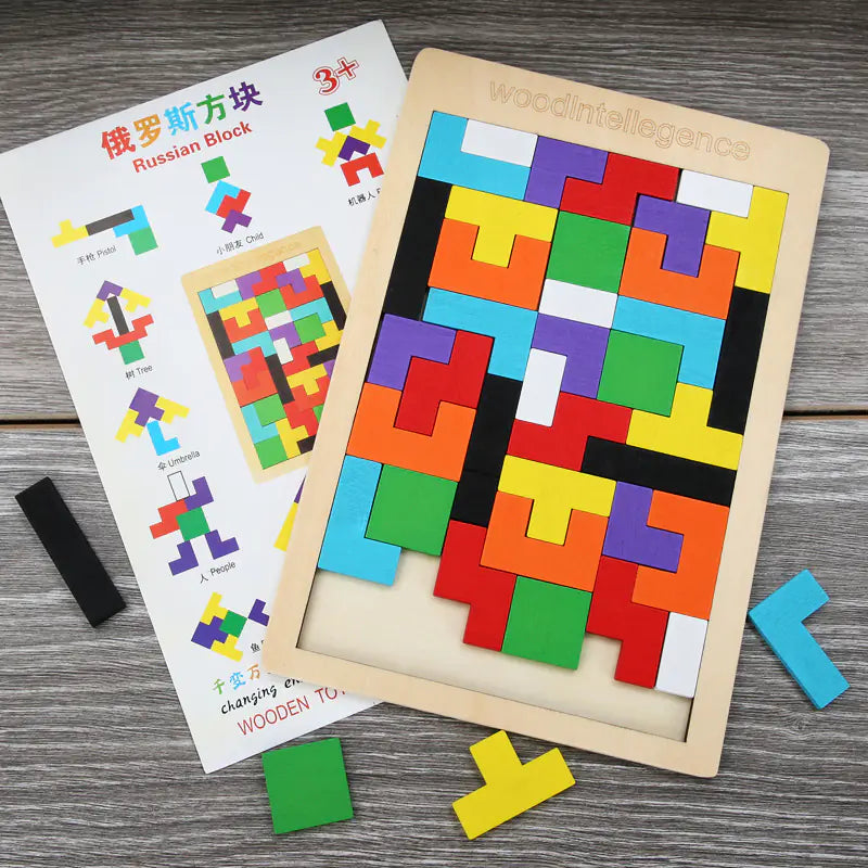 Juguete de Rompecabezas Cubo de Madera 3D