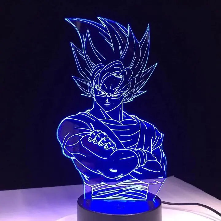 Lampara Acrilica De Goku SSj2