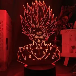 Lampara Acrilica Goku y Gohan