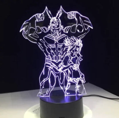 Lámpara Acrilica My Hero Academia 2