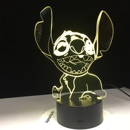 Lampara acrilica Stich Salvaje