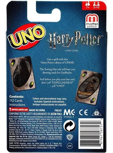 Cartas de UNO Harry Potter