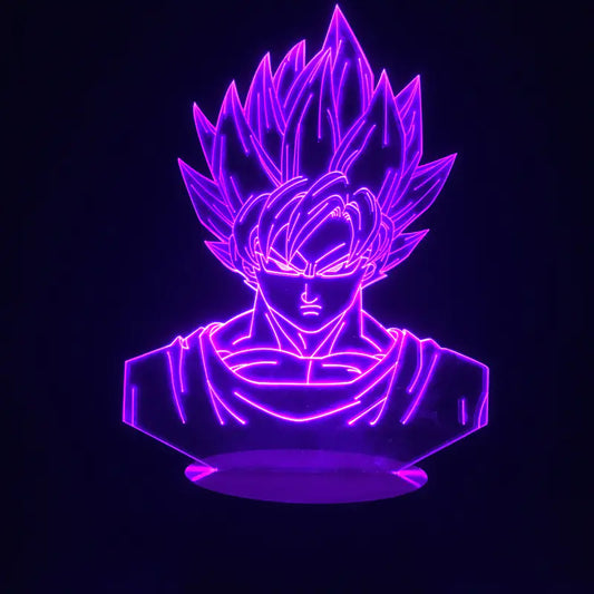 Lampara Acrilica Goku y Gohan