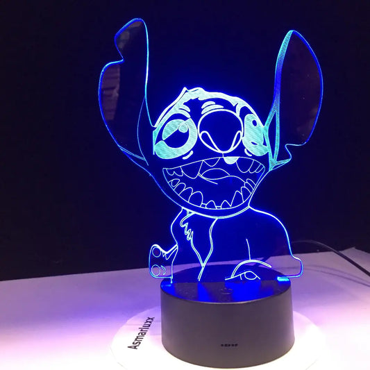 Lampara acrilica Stich Salvaje