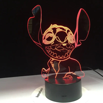Lampara acrilica Stich Salvaje