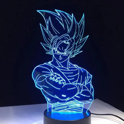 Lampara Acrilica De Goku SSj2