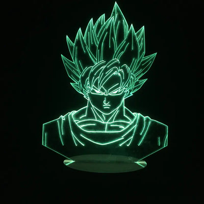 Lampara Acrilica Goku y Gohan