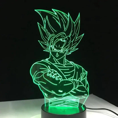 Lampara Acrilica De Goku SSj2