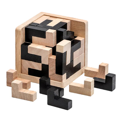 Juguete de Rompecabezas Cubo de Madera 3D